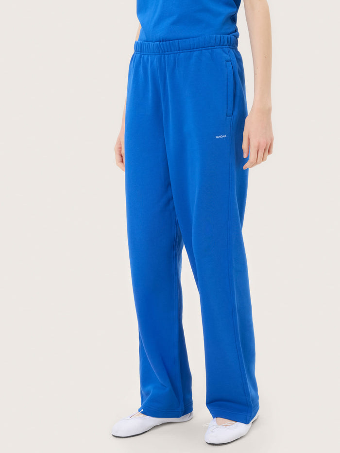Womens Midweight Straight Leg Track Pants—Gaia Blue