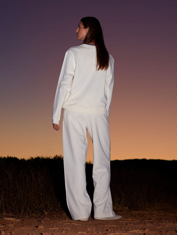 Womens Midweight Straight Leg Track Pants—Soft Void