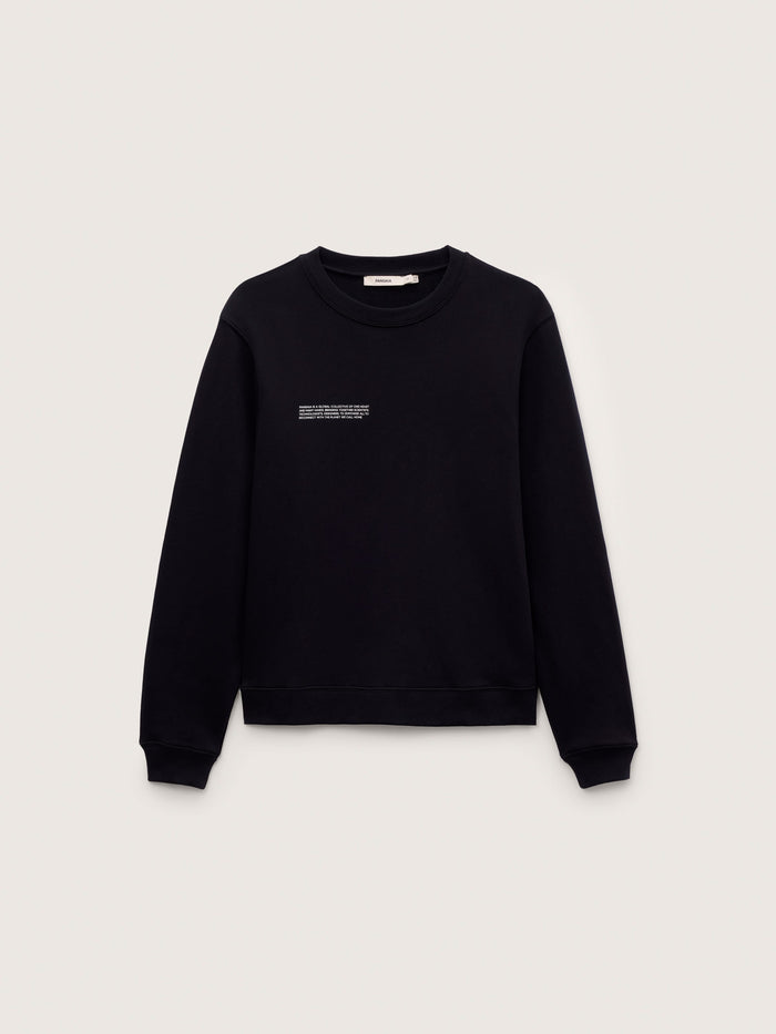 Womens Midweight Sweatshirt—Black
