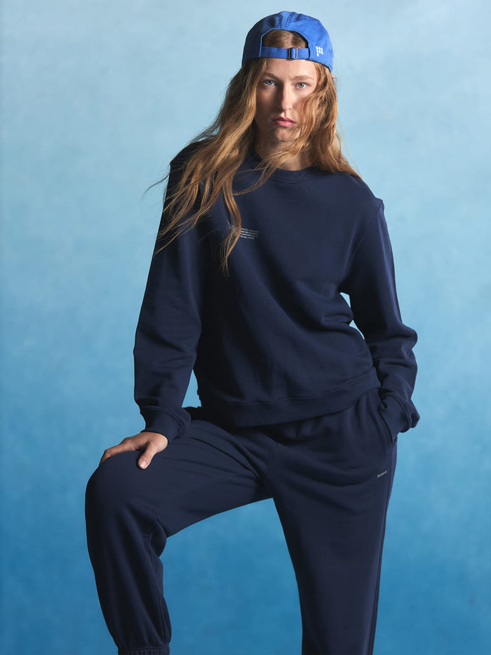 Womens Midweight Sweatshirt—Ocean Navy