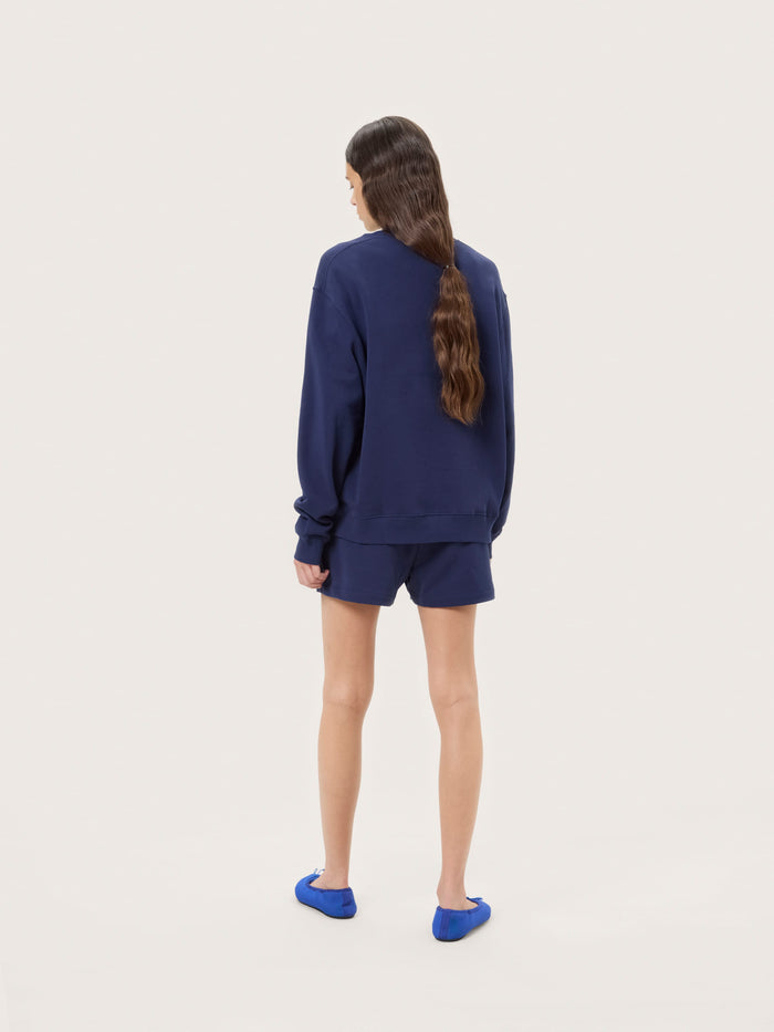 Womens Midweight Sweatshirt—Ocean Navy
