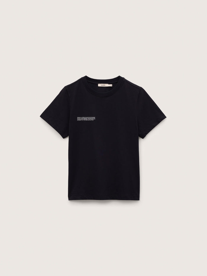 Womens Midweight T-Shirt and Shorts Set—Black