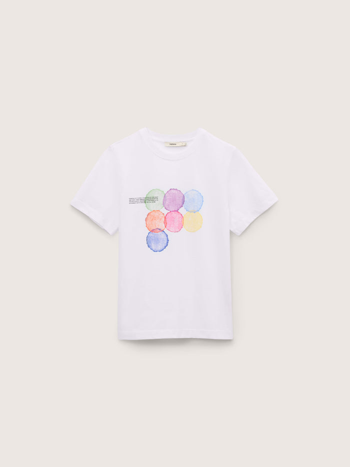 Womens Midweight T-Shirt Seven Circles—White