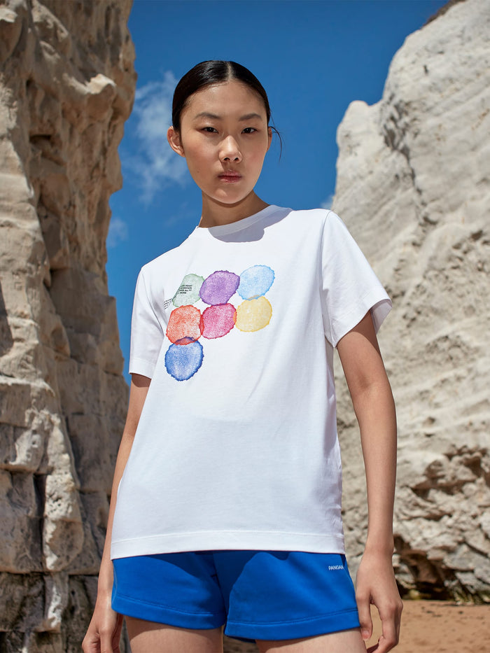 Womens Midweight T-Shirt Seven Circles—White