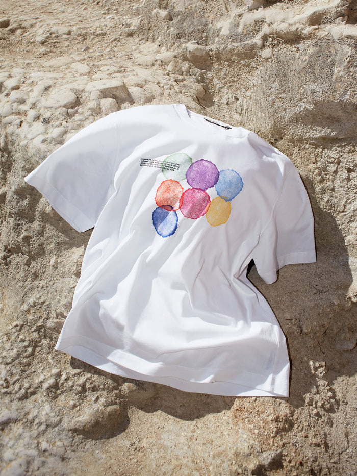 Womens Midweight T-Shirt Seven Circles—White
