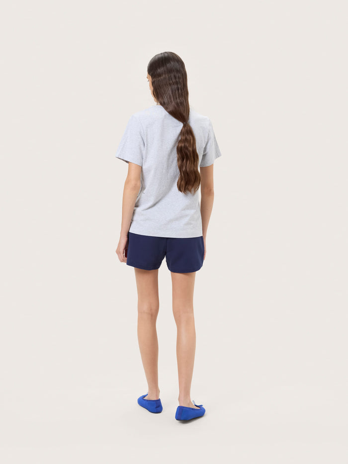Womens Midweight T-Shirt—Grey Marl