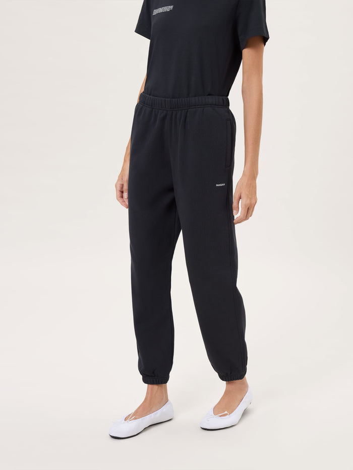 Womens Midweight Track Pants—Black