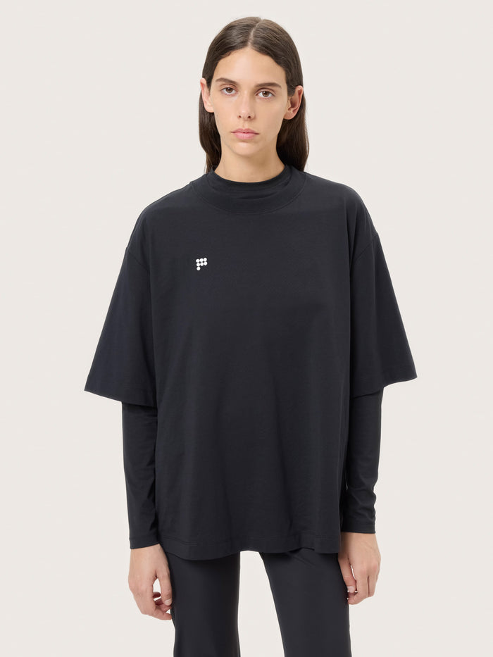 Womens Oversized T-Shirt—Black