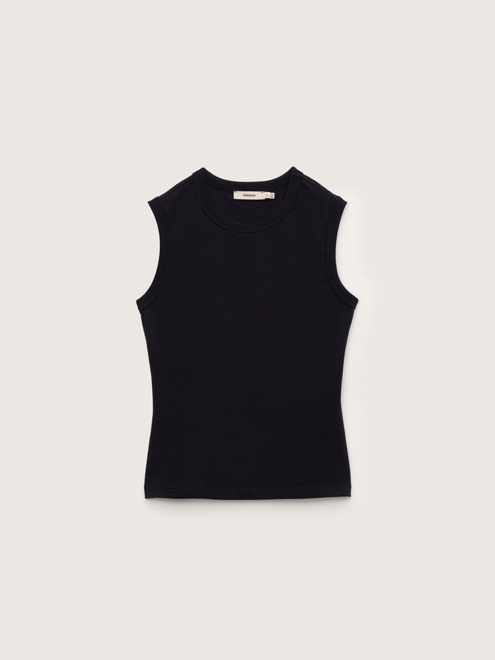 Womens T-Shirt Tank Top—Black