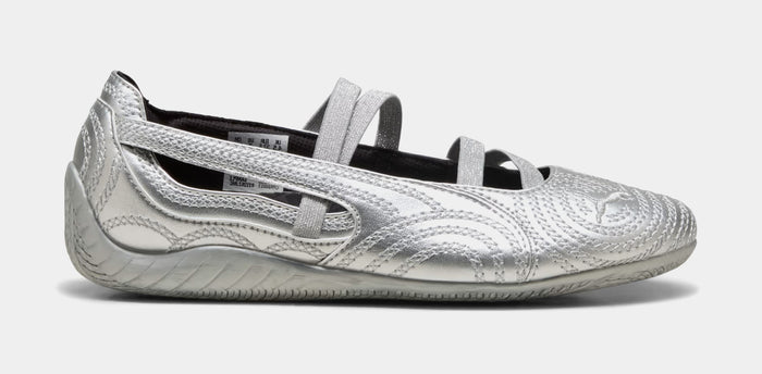 Puma x Wicked Speedcat Ballet Silver Slipper Womens Shoes (Puma Silver/Cool Mid Gray/Flat Dark Gray)