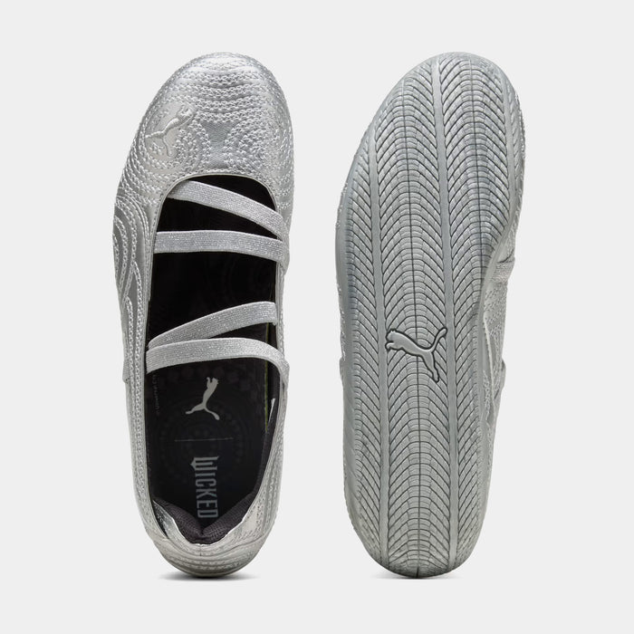 Puma x Wicked Speedcat Ballet Silver Slipper Womens Shoes (Puma Silver/Cool Mid Gray/Flat Dark Gray)