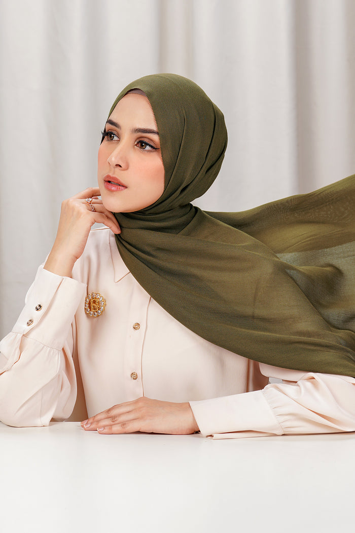 Yura Shawl - Fir Green