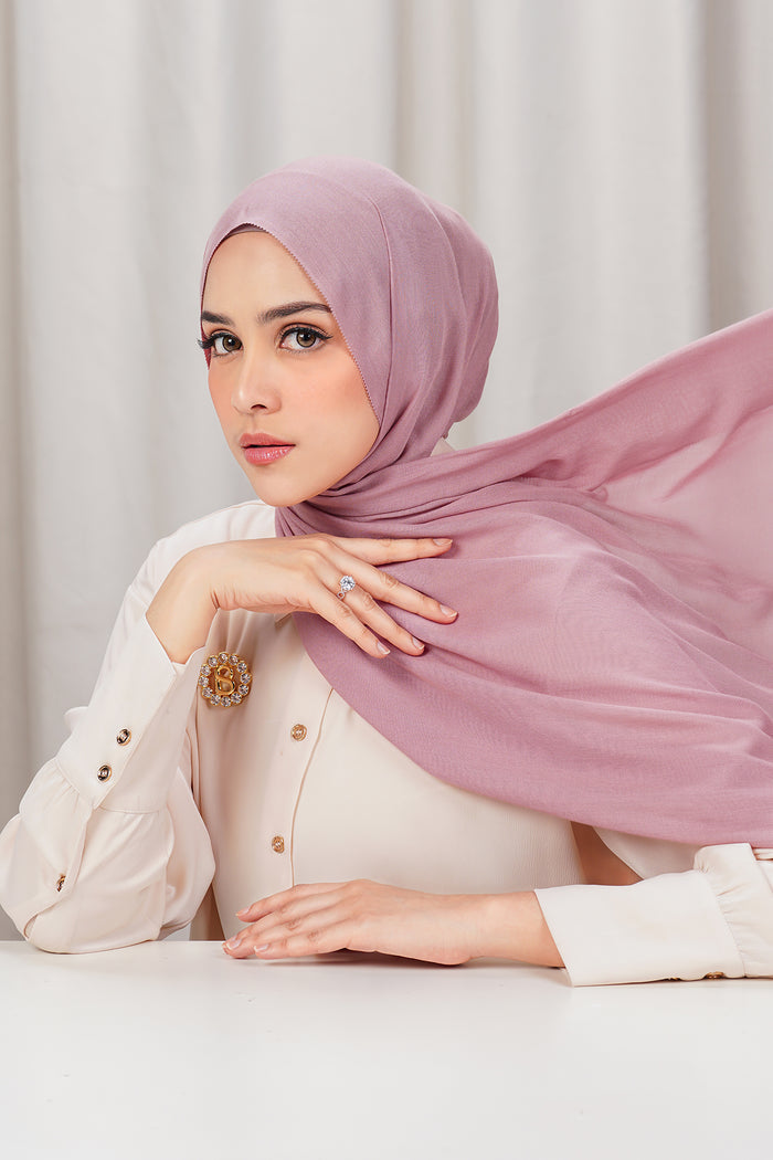 Yura Shawl - Misty Rose
