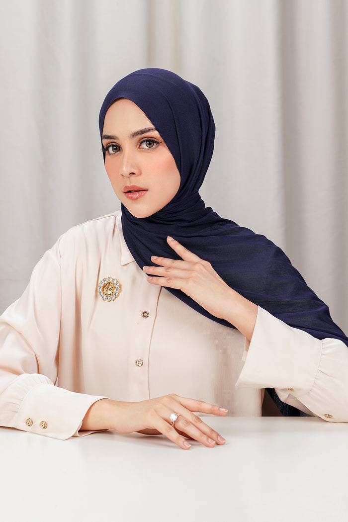 Yura Shawl - Navy