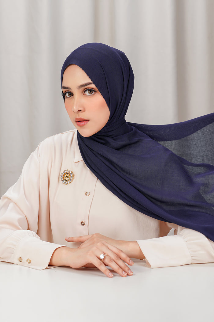 Yura Shawl - Navy