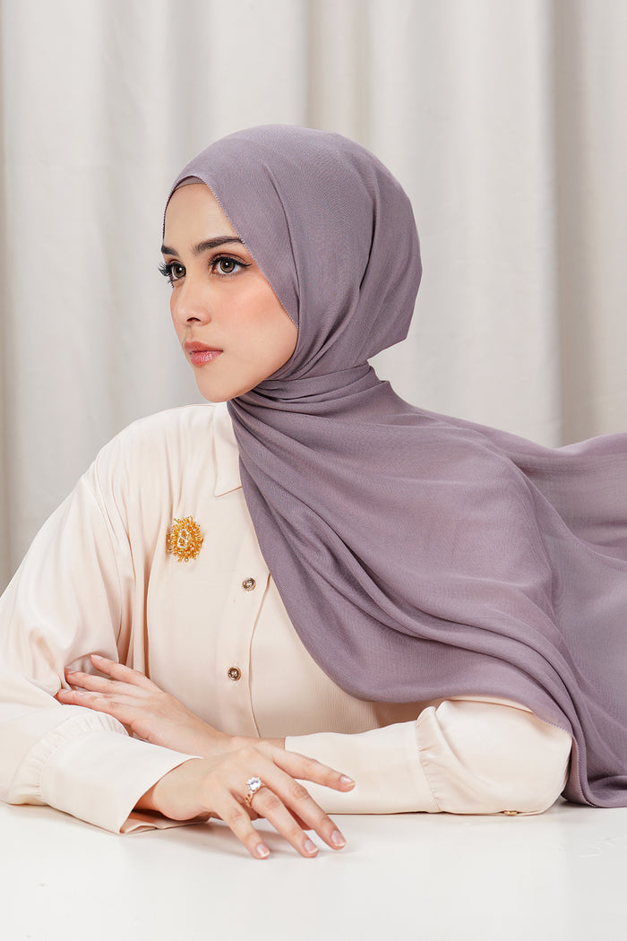 Yura Shawl - Purple Dove