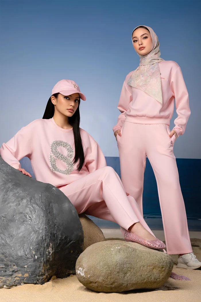 zoey basic pants in pink by buttonscarves style look
