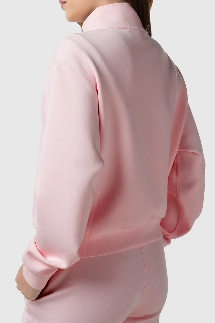zoey sweatshirt pink by buttonscarves back view